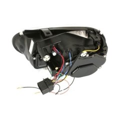 Φανάρια εμπρός led για Vw Golf IV - μαύρα , με λάμπες (Η1) - σετ 2τμχ.