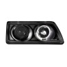 Φανάρια εμπρός angel eyes για Honda CRX (1990-1991) - κόκκινα , με λάμπες (Η1) - σετ 2τμχ.