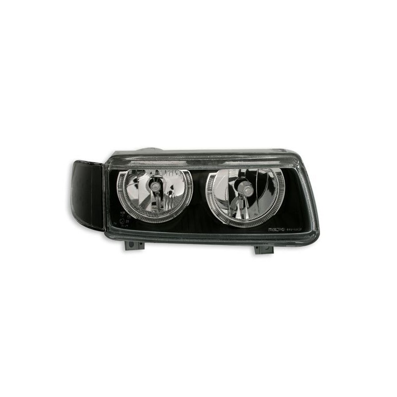 Φανάρια εμπρός angel eyes για Vw Passat Β4 (1993-1996) - μαύρα , χωρίς λάμπες (Η7) - σετ 2τμχ.