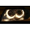 Φανάρια εμπρός angel eyes για Vw Passat B5.5 (2001-2005) - chrome , χωρίς λάμπες (Η7) - σετ 2τμχ.
