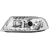 Φανάρια εμπρός led για Vw Passat B5.5 (2001-2005) - chrome , με λάμπες (Η1) - σετ 2τμχ.