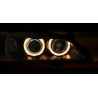 Φανάρια εμπρός angel eyes για Opel Astra G (1998-2004) - μαύρα , χωρίς λάμπες (Η7) - σετ 2τμχ.