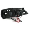 Φανάρια εμπρός angel eyes για Opel Astra G (1998-2004) - μαύρα , με λάμπες (Η1) - σετ 2τμχ.