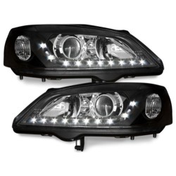 Φανάρια εμπρός led για Opel Astra G (1998-2004) - μαύρα , χωρίς λάμπες (Η7) - σετ 2τμχ.