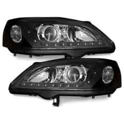 Φανάρια εμπρός led για Opel Astra G (1998-2004) - μαύρα , χωρίς λάμπες (Η7) - σετ 2τμχ.