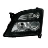 Φανάρια εμπρός angel eyes για Opel Vectra C (2002-2005) - μαύρα , χωρίς λάμπες (Η7) - σετ 2τμχ.