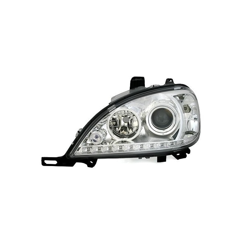 Φανάρια εμπρός led για Mercedes ML W163 (1998-2001) , με λάμπες (Η1) - σετ 2τμχ.