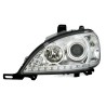 Φανάρια εμπρός led για Mercedes ML W163 (1998-2001) , με λάμπες (Η1) - σετ 2τμχ.