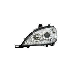 Φανάρια εμπρός led για Mercedes ML W163 (2002-2005) , με λάμπες (Η1) - σετ 2τμχ.