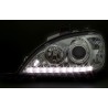 Φανάρια εμπρός led για Mercedes ML W163 (2002-2005) , με λάμπες (Η1) - σετ 2τμχ.