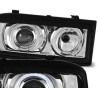 Φανάρια εμπρός angel eyes για Vw Corrado - chrome , χωρίς λάμπες (Η7) - σετ 2τμχ.