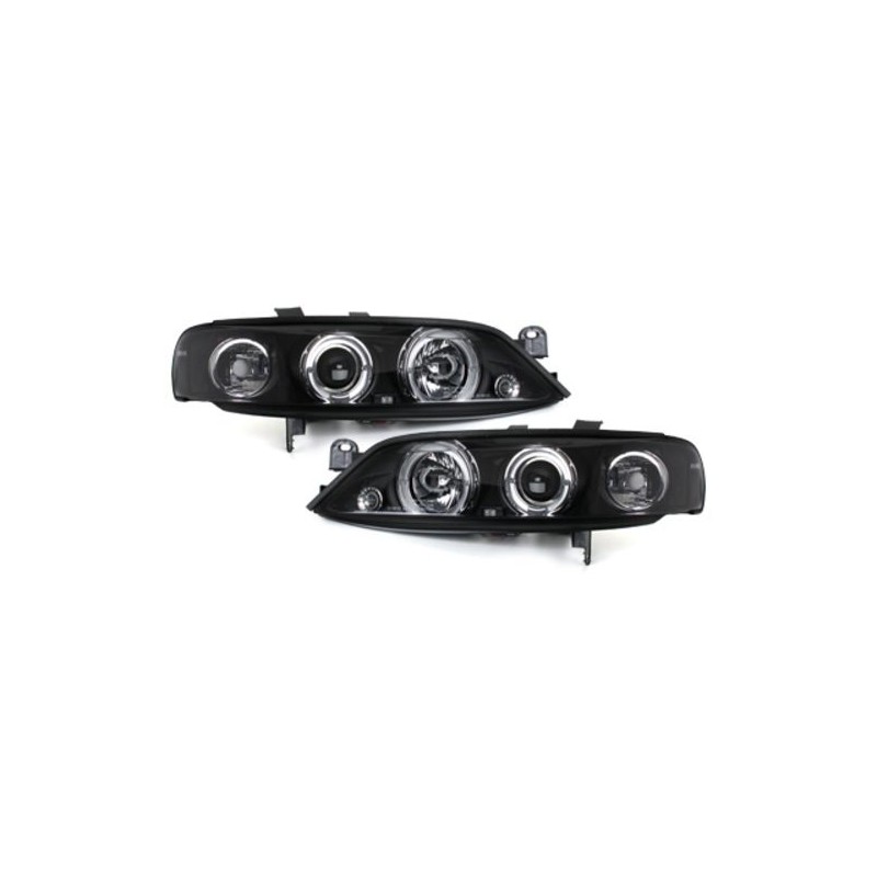 Φανάρια angel eyes εμπρός για Opel Vectra B (1999-2001) , με λάμπες (Η1) - σετ 2τμχ.