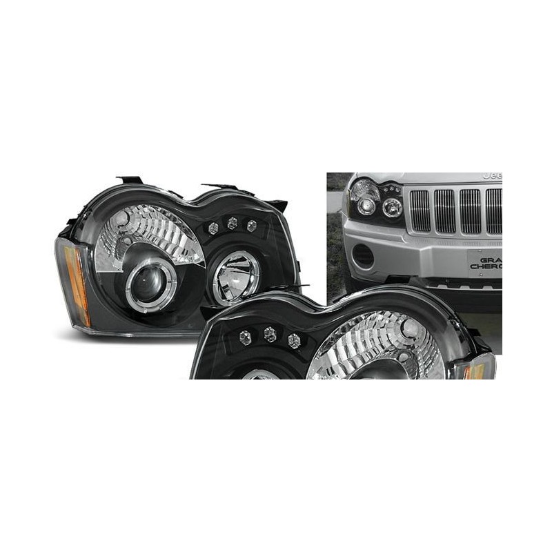 Φανάρια led angel eyes για Jeep Grand Cherokee  (2008-2010)