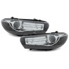 Φανάρια εμπρός led για Vw Scirocco (2008+) - μαύρα , χωρίς λάμπες (Η7) - σετ 2τμχ.
