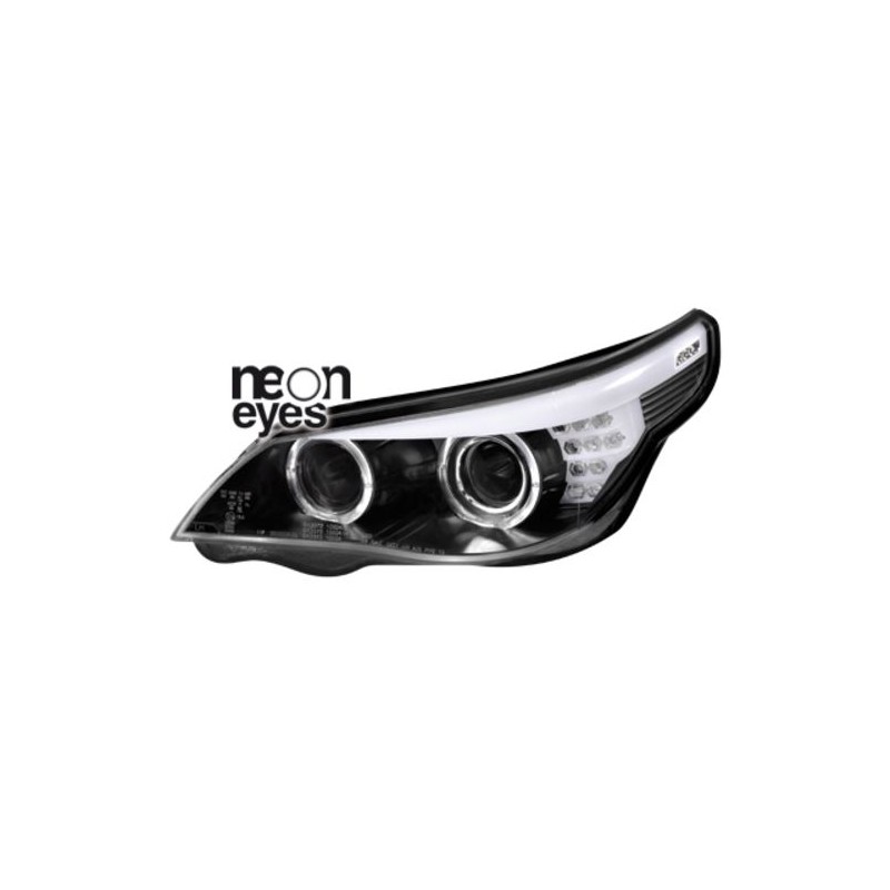 Φανάρια εμπρός για BMW E60 (2003-2007) - F10-Look , χωρίς λάμπες (Η7) - σετ 2τμχ.