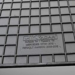 Cik - ΠΑΤΑΚΙΑ ΑΥΤΟΚΙΝΗΤΟΥ ΑΠΟ ΛΑΣΤΙΧΟ ΓΙΑ MERCEDES CITAN W415 2ΘΕΣΙΟ 2012-2021 / RENAULT KANGOO 2ΘΕΣΙΟ 2008-2021 ΣΕ ΜΑΥΡΟ ΧΡΩΜΑ 