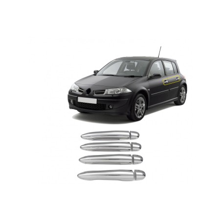 ΧΕΡΟΥΛΙΑ ΠΟΡΤΑΣ ΓΙΑ RENAULT MEGANE HB 5D /SEDAN /SW 04-10  ΧΡΩΜΙΟ ΜΕΤΑΛΛΙΚΑ 4ΠΟΡΤΕΣ 4ΤΕΜ