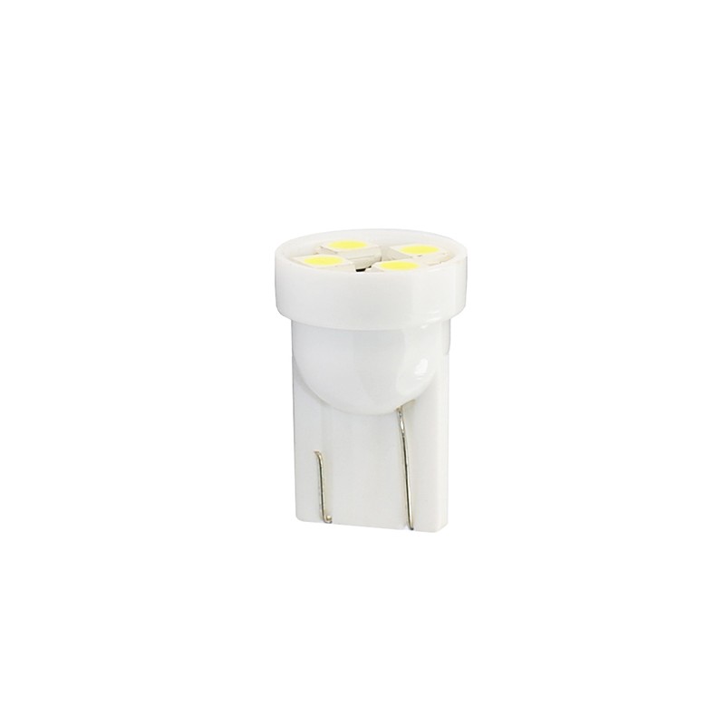 T10 W5W 12V W2,1x9,5d LED 4xSMD3528 ΛΕΥΚΟ (ΚΑΡΦΩΤΟ ΑΚΑΛΥΚΟ) BLISTER 2ΤΕΜ. M-TECH