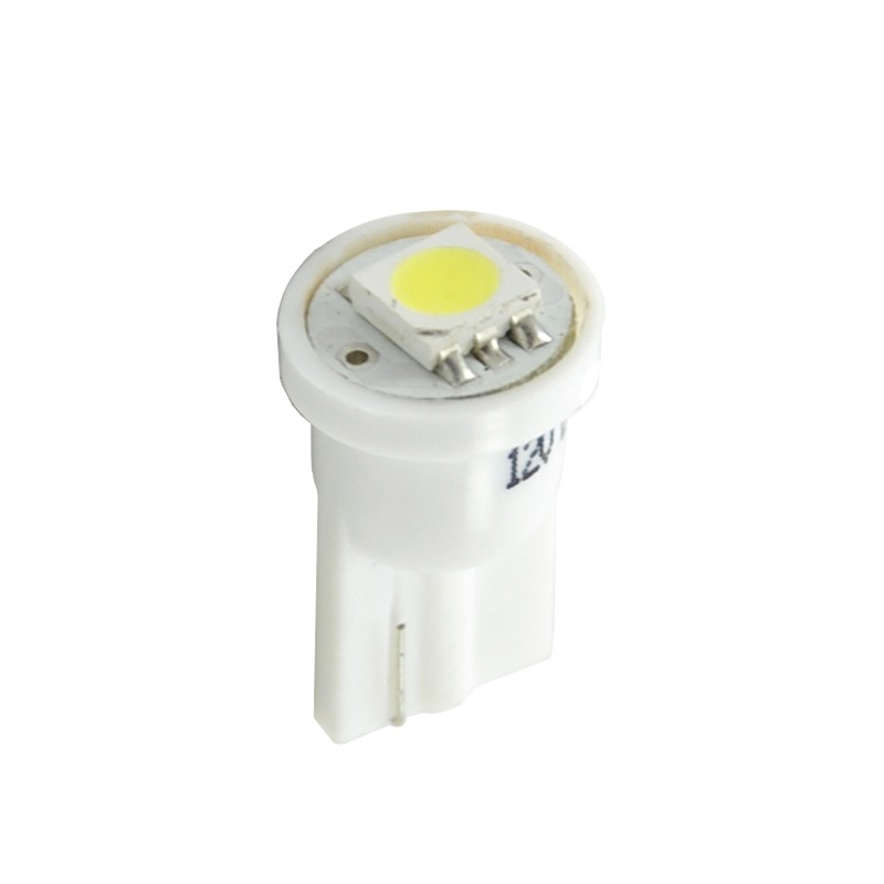 T10 W5W 12V W2,1x9,5d LED 1xSMD5050 ΛΕΥΚΟ (ΚΑΡΦΩΤΟ ΑΚΑΛΥΚΟ) BLISTER 2ΤΕΜ. M-TECH