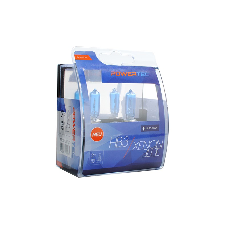 HB3 12V 65W P20d 5.000K POWERTEC XENON BLUE 2ΤΕΜ. M-TECH