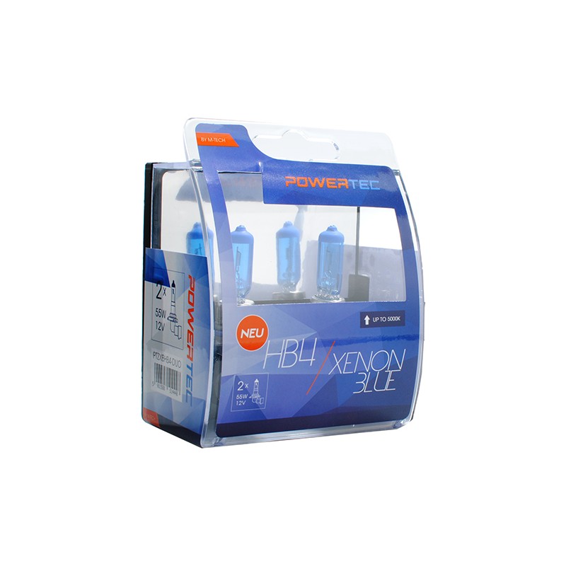 HB4 12V 55W P22d 5.000K POWERTEC XENON BLUE 2ΤΕΜ. M-TECH