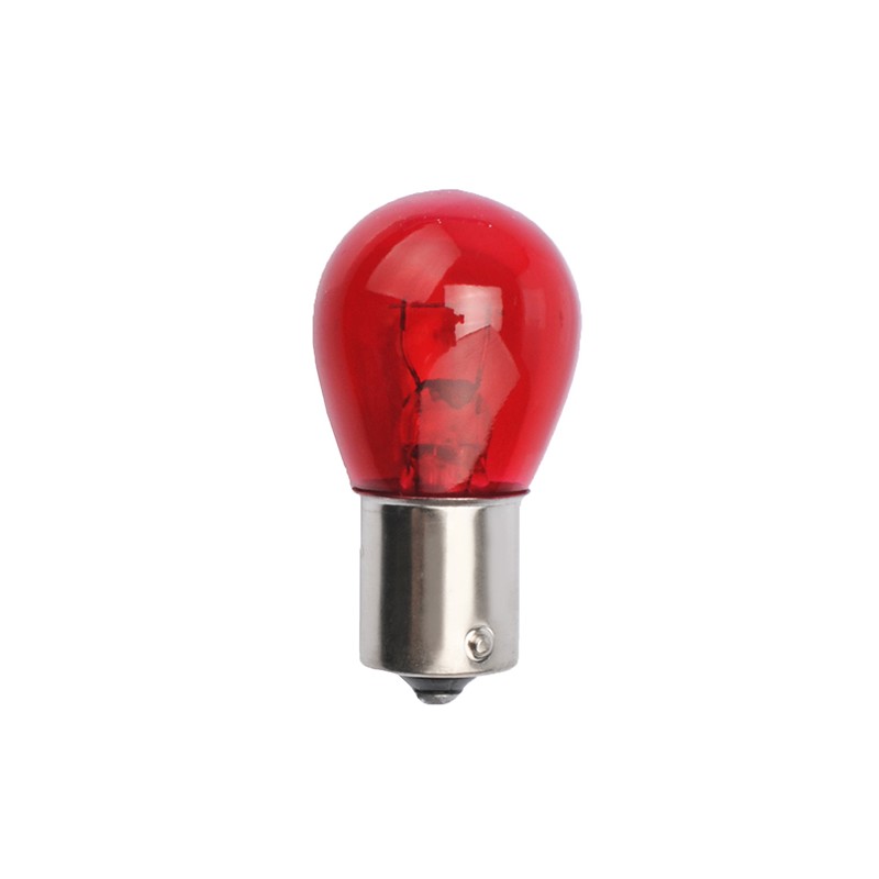 P21W 12V 21W BA15s ΜΟΝΟΠΟΛΙΚΟ ΚΟΚΚΙΝΟ DYED-GLASS ΚΟΥΤΙ 10ΤΕΜ.