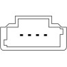 Διακόπτης για PEUGEOT 206 / 306 / PARTNER / CITROEN XSARA / BERLINGO 4 επαφών