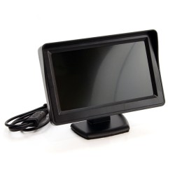 Amio - Universal Οθόνη Τεχνολογίας TFT LCD τύπου Αναδιπλούμενη διάσταση 4.3 ιντσών τάση λειτουργίας 12V για Επιβατικά Αυτοκίνητα
