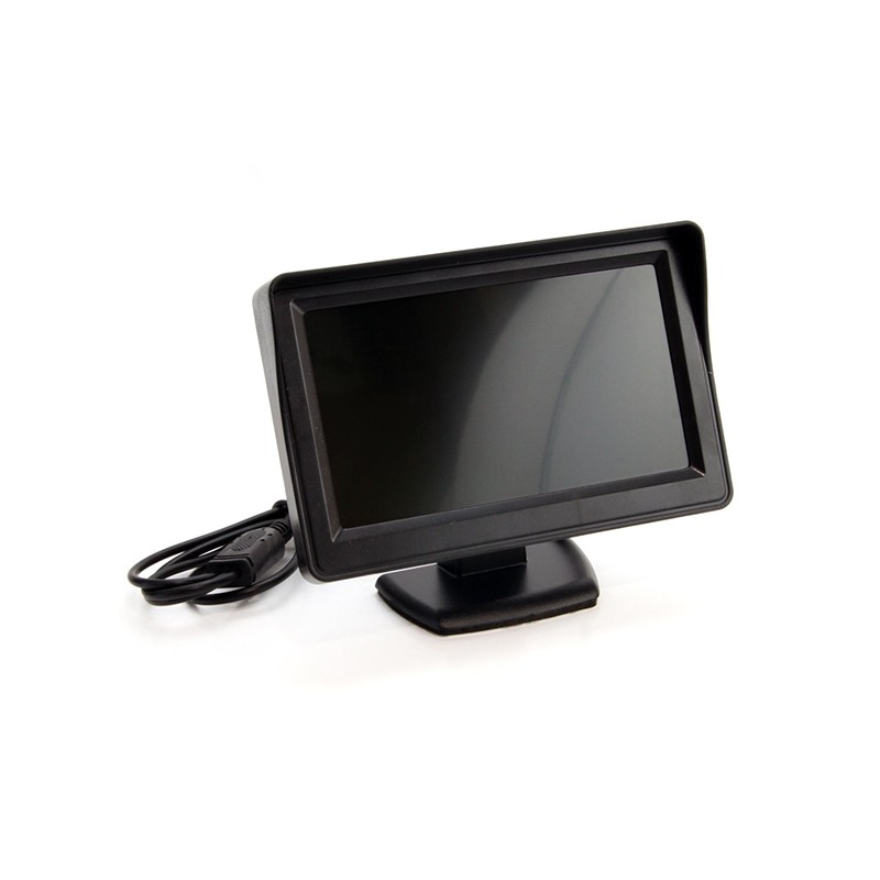 Amio - Universal Οθόνη Τεχνολογίας TFT LCD τύπου Αναδιπλούμενη διάσταση 4.3 ιντσών τάση λειτουργίας 12V για Επιβατικά Αυτοκίνητα