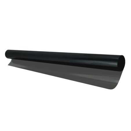 Amio - Αντιηλιακή Μεμβράνη Φιμέ Dark Black 15% 75x300cm Για Μείωση Θερμότητας Και Προστασία Από UV Για Τζάμια Αυτοκινήτου – 1 Τε