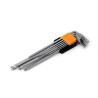 Amio - Σετ Κλειδιά Άλεν Imbus Μακριά 230mm IKL Τ10-Τ50 για Πρόσβαση σε Δύσκολα Σημεία με Αντοχή και Σταθερό Κράτημα - 9 Τεμ. (01
