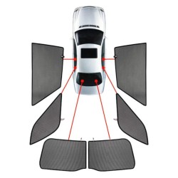 CarShades - ΚΟΥΡΤΙΝΑΚΙΑ  CAR SHADES ΓΙΑ DACIA DUSTER 5D 2010+ - 6 ΤΕΜ. (PVC.DAC-DUS-5-A)