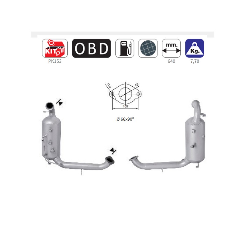 ΦΙΛΤΡΟ DPF FORD C-MAX,FOCUS /MAZDA 3 /VOLVO C30,S40,S80,V50,V70