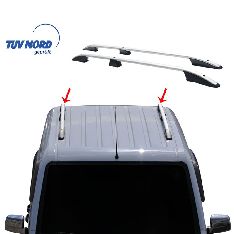 ΜΠΑΡΕΣ ΟΡΟΦΗΣ ΓΙΑ FORD TRANSIT CONNECT 02-14 ΠΑΡΑΛΛΗΛΕΣ ΑΛΟΥΜΙΝΙΟΥ L1 ΑΣΗΜΙ