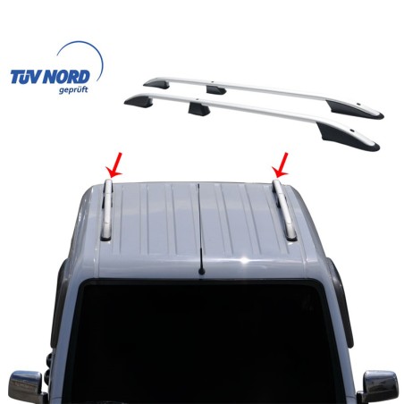 ΜΠΑΡΕΣ ΟΡΟΦΗΣ ΓΙΑ FORD TRANSIT CONNECT 02-14 ΠΑΡΑΛΛΗΛΕΣ ΑΛΟΥΜΙΝΙΟΥ L2 ΑΣΗΜΙ (ΜΟΝΟ ΔΙΑΚΟΣΜΗΤΙΚΕΣ)