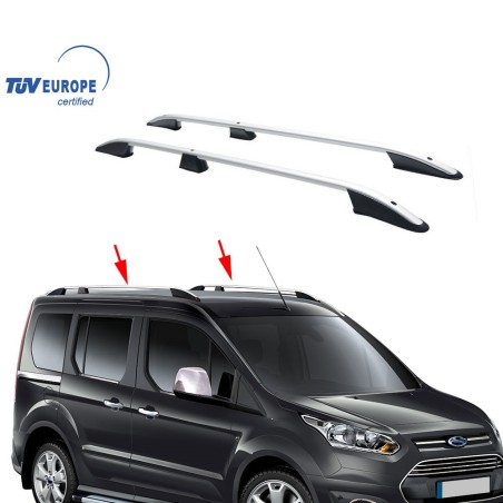 ΜΠΑΡΕΣ ΟΡΟΦΗΣ ΓΙΑ FORD CONNECT / TOURNEO CONNECT 2014-2021 ΠΑΡΑΛΛΗΛΕΣ ΑΛΟΥΜΙΝΙΟΥ L1 ΑΣΗΜΙ