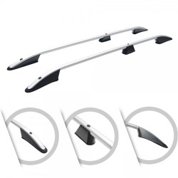 ΜΠΑΡΕΣ ΟΡΟΦΗΣ ΓΙΑ MERCEDES CITAN ELEGANCE W415 2013+ ΜΑΚΡΥ / RENAULT KANGOO 2008-2021 ΠΑΡΑΛΛΗΛΕΣ ΑΛΟΥΜΙΝΙΟΥ L2 ΑΣΗΜΙ
