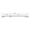 ΜΠΑΡΕΣ ΟΡΟΦΗΣ ΓΙΑ MERCEDES CITAN ELEGANCE W415 2013+ ΜΑΚΡΥ / RENAULT KANGOO 2008-2021 ΠΑΡΑΛΛΗΛΕΣ ΑΛΟΥΜΙΝΙΟΥ L2 ΑΣΗΜΙ