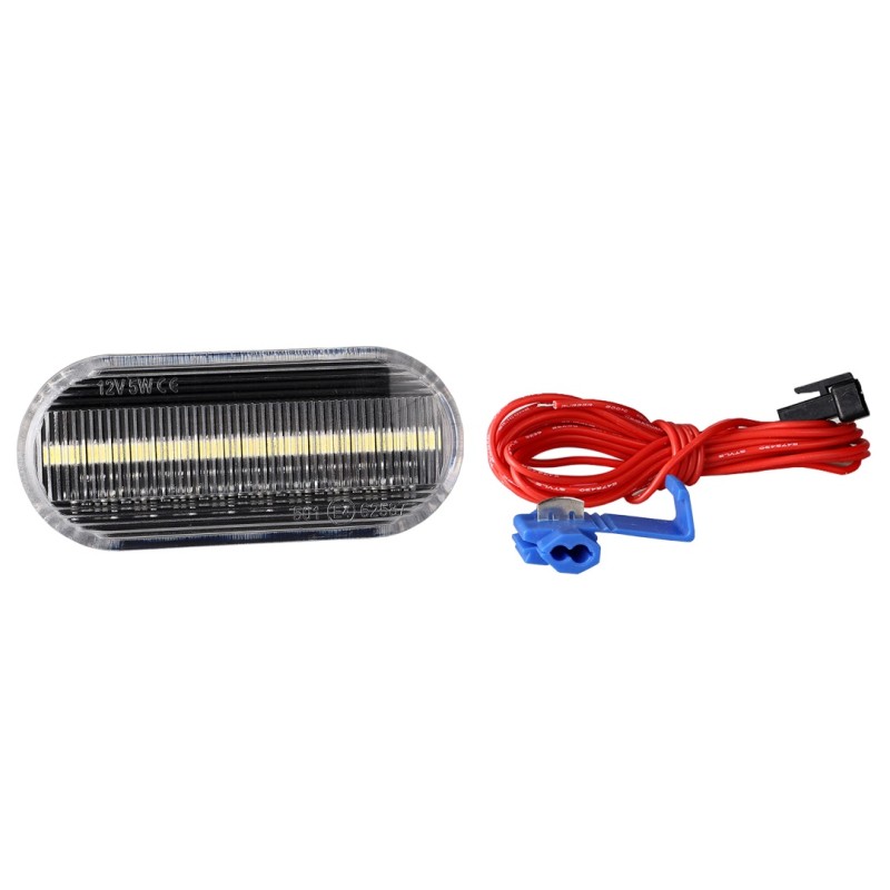 VW GOLF 3+4 /POLO 6N/9N/PASSAT 96/T5/SHARAN 18LED (2χ9) SMD 2 ΧΡΗΣΕΩΝ ΠΛΑΙΝΑ ΦΛΑΣ ΦΤΕΡΟΥ ΔΙΑΦΑΝΑ