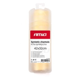 Amio - Συνθετικό Δέρμα Chamois Cwash-04 διαστάσεων 42x32cm για Στέγνωμα Χωρίς Γραμμές και Υψηλή Απορροφητικότητα σε Αυτοκίνητο κ