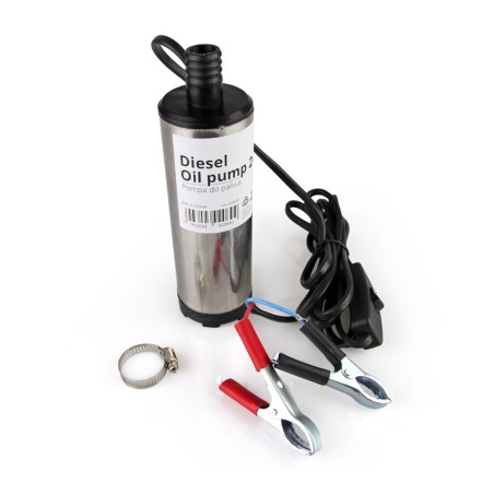 Amio - Αντλία Αναρρόφησης Υγρών Ηλεκτρική 12V 60W διαμέτρου 51mm με παροχή 25L/min για άντληση πετρελαίου και λαδιού με υψηλή απ
