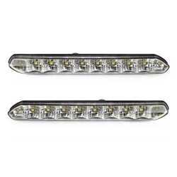 Amio - Φώτα Ημέρας DRL Τάση Λειτουργίας 12/24V Απόδοση 7W 20 LED 0.35W Ανά LED Διαστάσεις 190x20x40mm για Αυτοκίνητο – 2 τεμ. (0