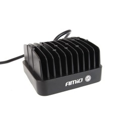 Amio - Προβολέας Εργασίας LED AWL05 FLAT 4000lm 48W 9-60V 16LED - Ισχυρός Φωτισμός & Απόδοση σε Δύσκολες Συνθήκες - 108x108x57mm