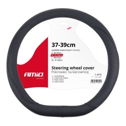 Amio - ΚΑΛΥΜΜΑ ΤΙΜΟΝΙΟΥ SWC-22-M 37-39 cm ΣΕ ΣΧΗΜΑ D ΓΙΑ ΚΟΜΜΕΝΑ ΤΙΜΟΝΙΑ ΜΑΥΡΟ/ΕΛΑΣΤΙΚΟ/ΔΕΡΜΑΤΙΝΗ - 1 ΤΕΜ. (02304/AM)