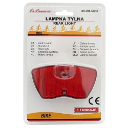 CarCommerce - ΦΩΣ ΠΟΔΗΛΑΤΟΥ ΟΠΙΣΘΙΟ 3xLED 3 ΛΕΙΤΟΥΡΓΙΕΣ ΜΠΑΤΑΡΙΑΣ CAR COMMERCE - 1 ΤΕΜ. (68436-CC)