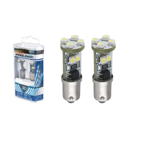 Λάμπες Led T4 12Volt 8 Smd Led Canbus Λευκό Φως RaceSport LIT3529 2 Τεμάχια