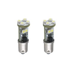 Λάμπες Led T4 12Volt 8 Smd Led Canbus Λευκό Φως RaceSport LIT3529 2 Τεμάχια