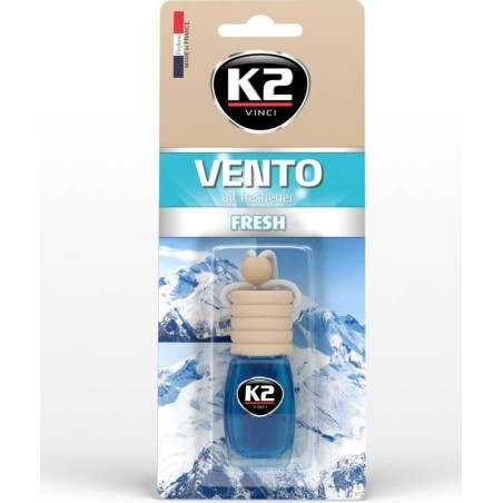 K2 Κρεμαστό Αρωματικό Υγρό Αυτοκινήτου Vento Fresh 8ml