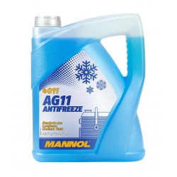 Mannol Αντιψυκτικό Παραφλού Ψυγείου Αυτοκινήτου G11 -40°C Μπλε Χρώμα 5lt