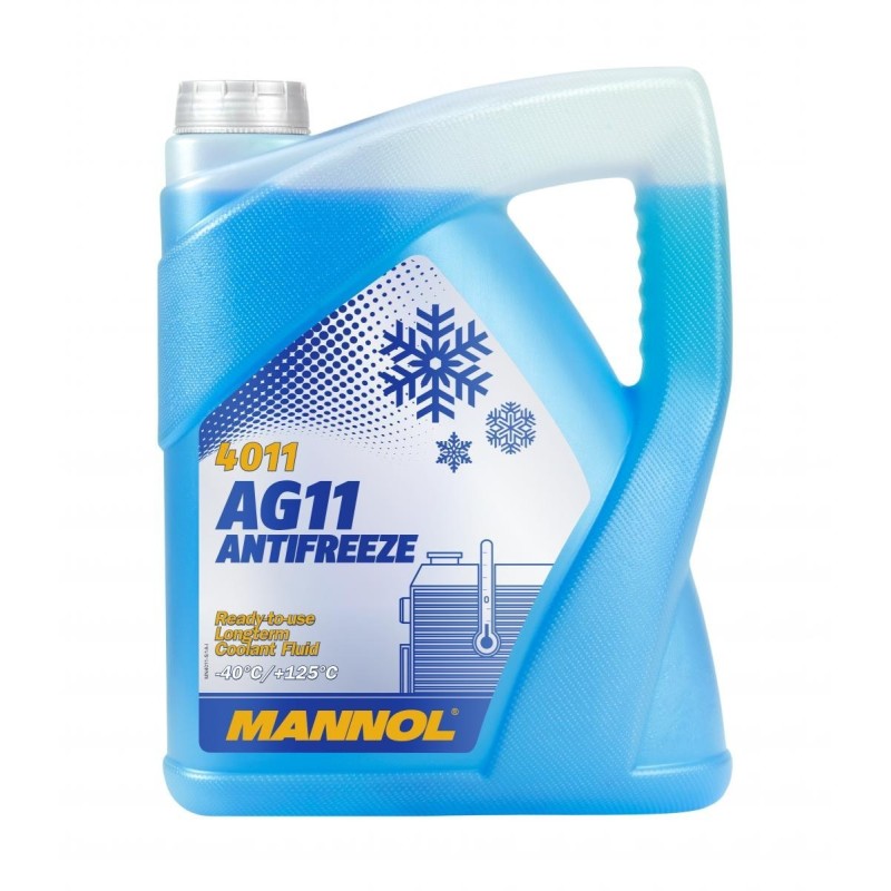 Mannol Αντιψυκτικό Παραφλού Ψυγείου Αυτοκινήτου G11 -40°C Μπλε Χρώμα 5lt
